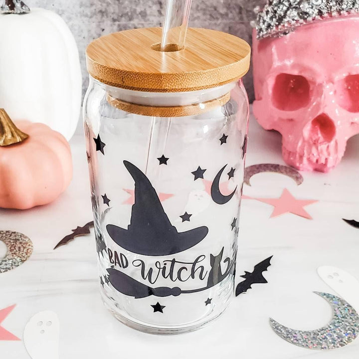 Cute Ghosts Iced Coffee Cup Salt and Sparkle