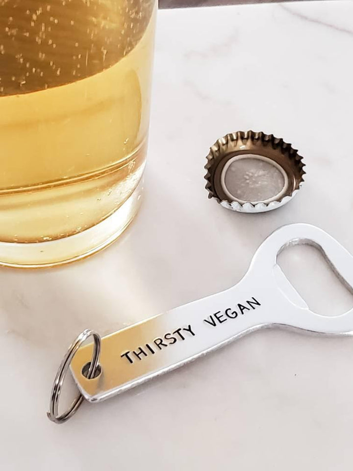 DADDY JUICE Beer Bottle Opener Keychain Salt and Sparkle