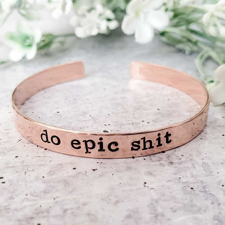 DO EPIC SHIT Stacking Cuff Bracelet Salt and Sparkle