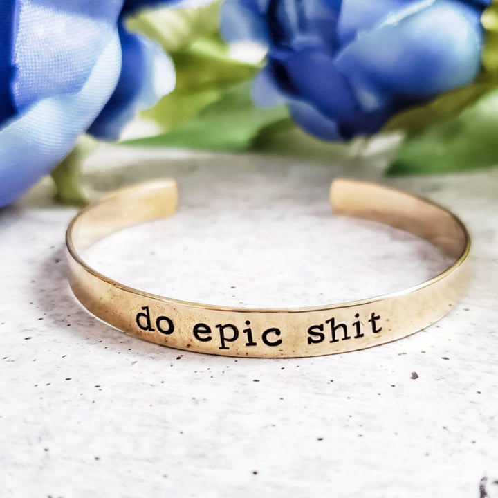 DO EPIC SHIT Stacking Cuff Bracelet Salt and Sparkle