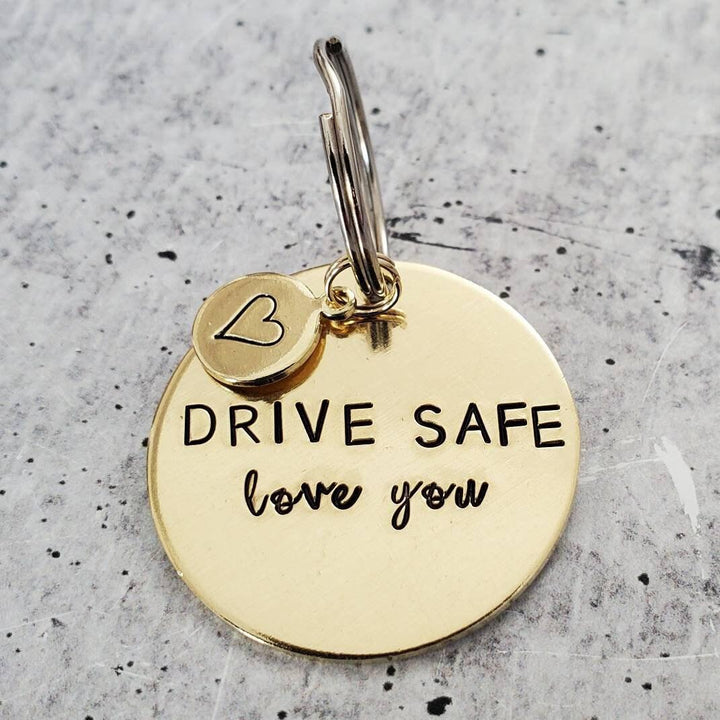 Drive Safe Love You Keychain Salt and Sparkle