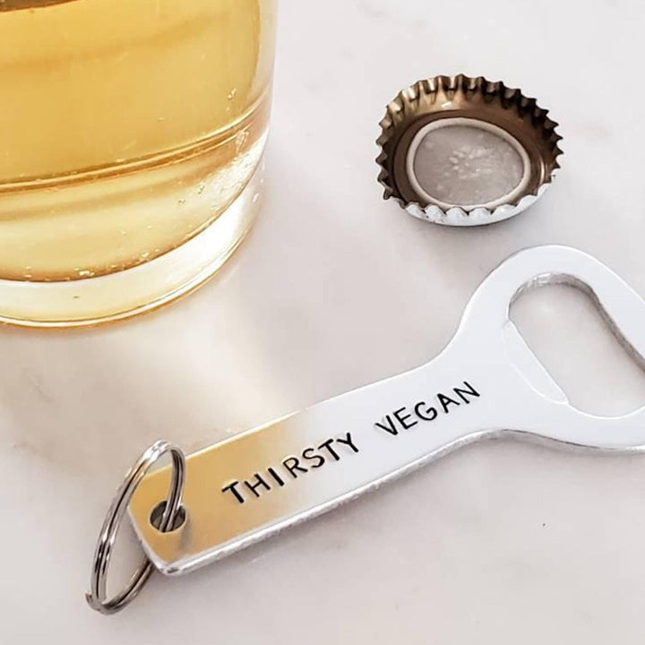 FATHER HUSBAND FEMINIST Bottle Opener Keychain Salt and Sparkle