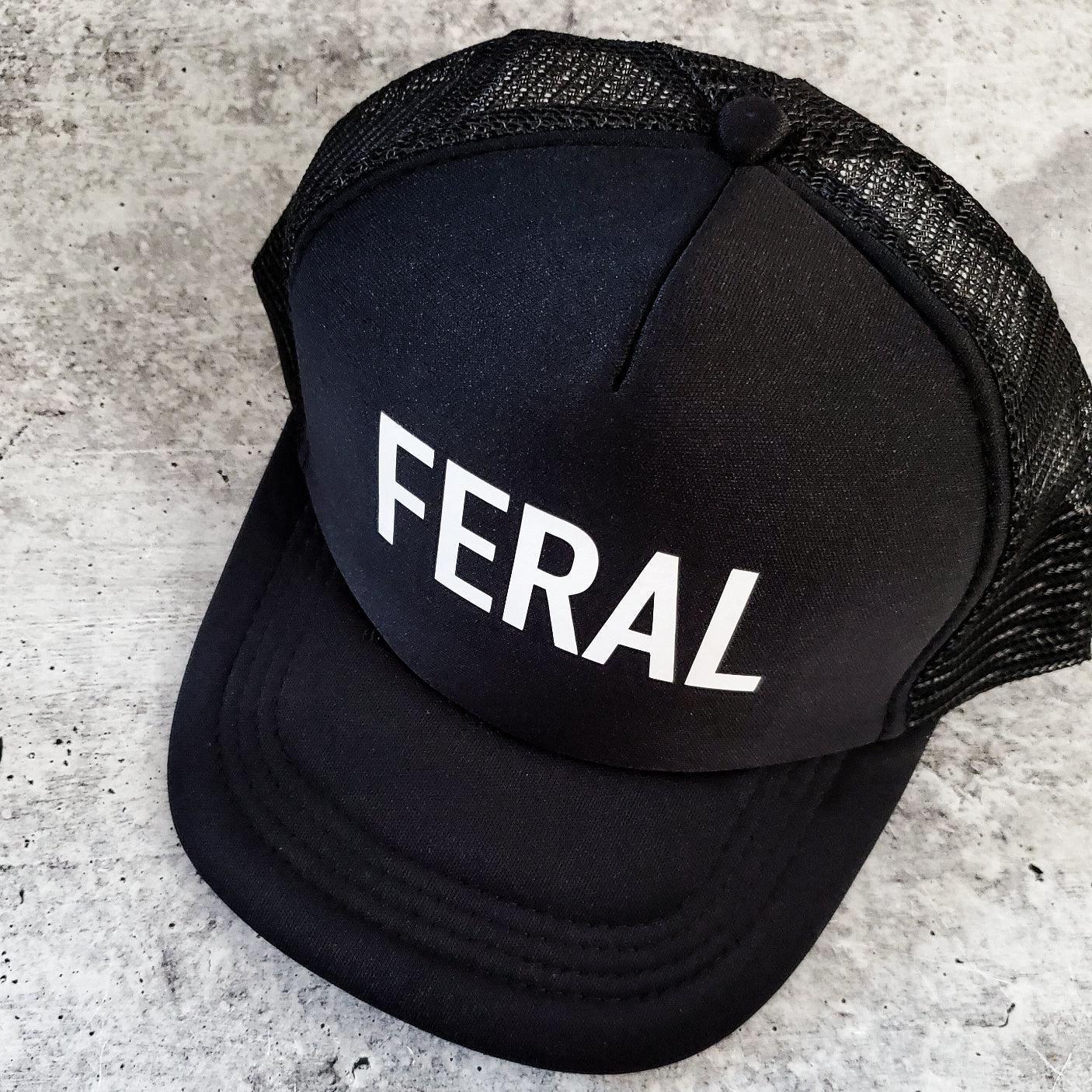 FERAL Youth Trucker Hat Salt and Sparkle