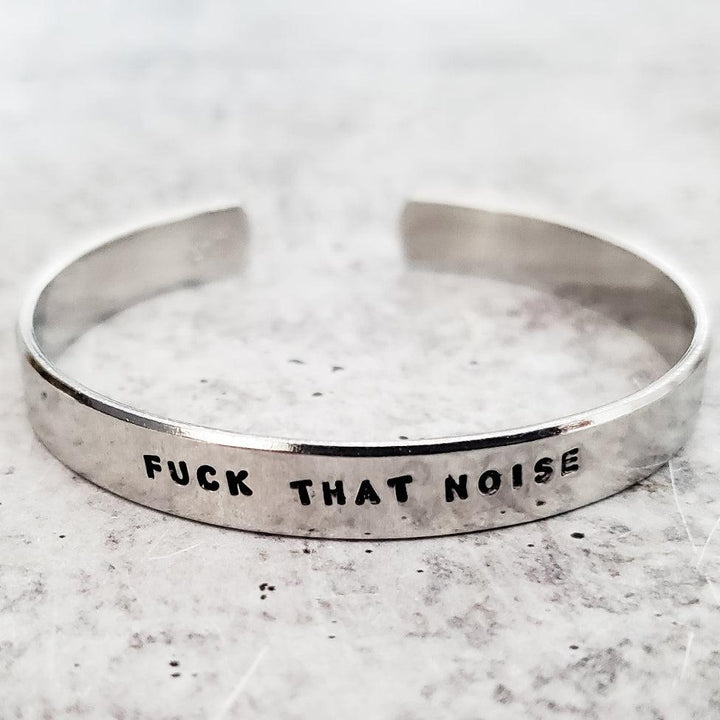 FUCK THAT NOISE Stacking Cuff Bracelet Salt and Sparkle