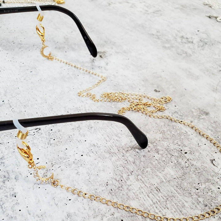 Fishbone Reading Glasses Chain Salt and Sparkle