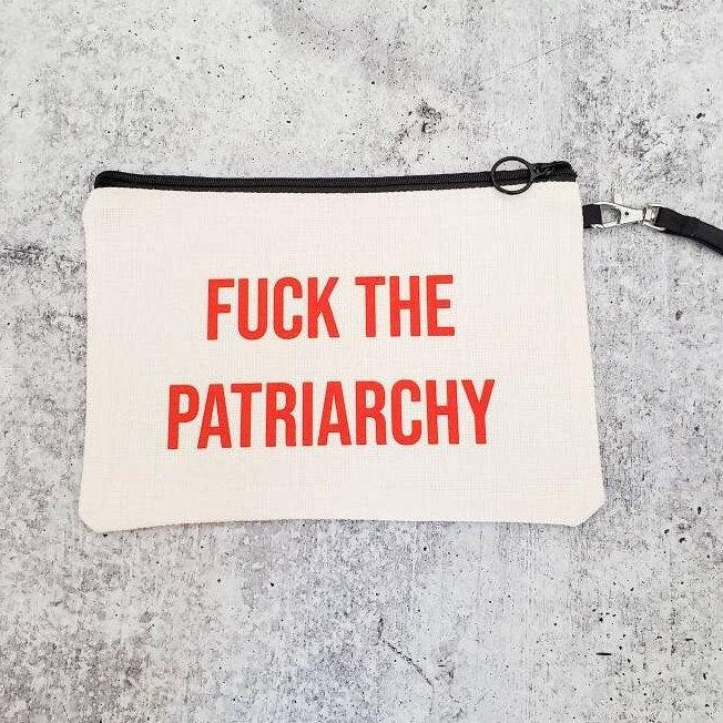 Fuck the Patriarchy Pro Choice Makeup Case Salt and Sparkle