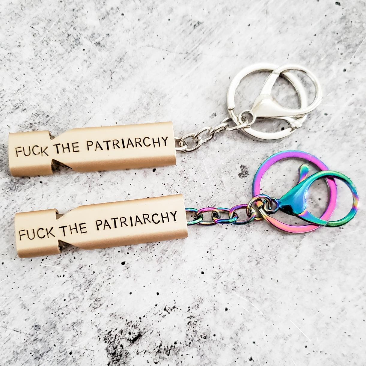 Fuck the Patriarchy Rape Whistle Salt and Sparkle