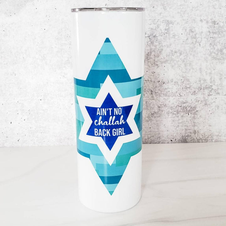 Funny Jewish Star Chanukah Wine Tumbler Salt and Sparkle