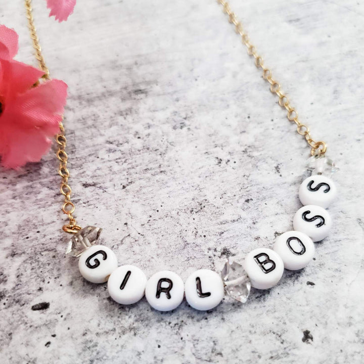 GIRL BOSS Choker Necklace Salt and Sparkle