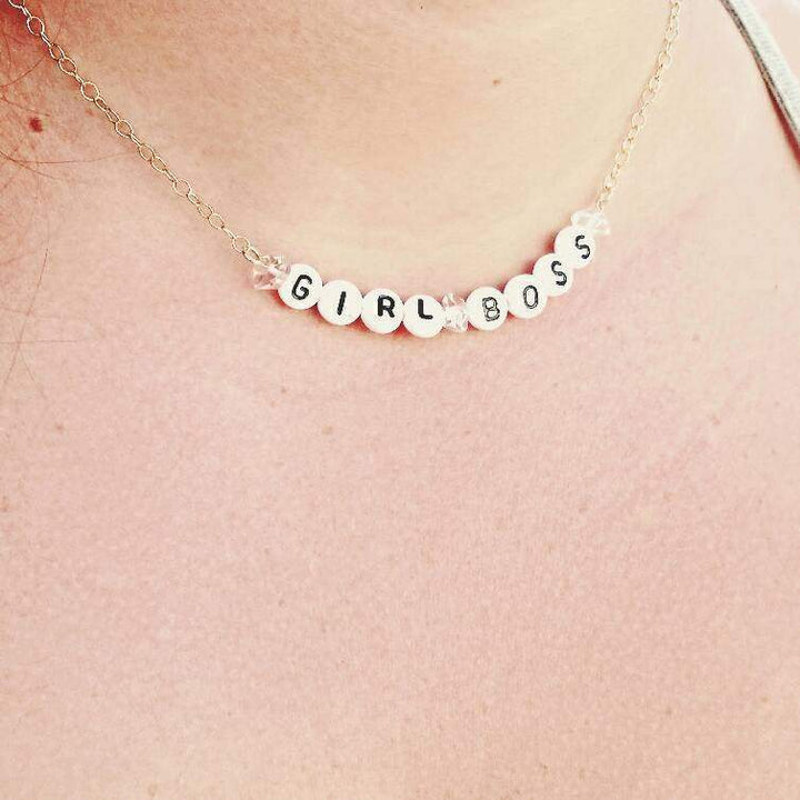 GIRL BOSS Choker Necklace Salt and Sparkle