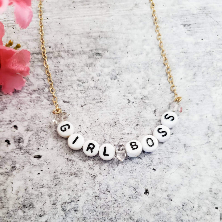 GIRL BOSS Choker Necklace Salt and Sparkle