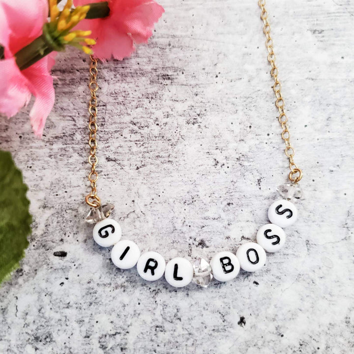 GIRL BOSS Choker Necklace Salt and Sparkle