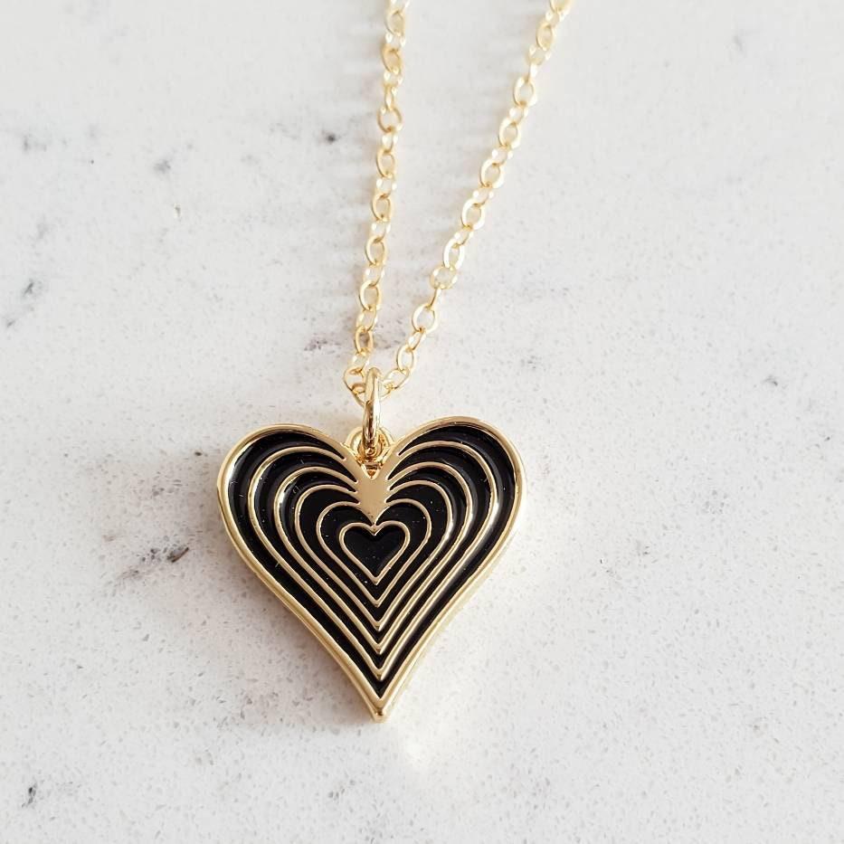 Rachel Zoe White Enamel Heart♥️ Pendant Necklace - NWT | Heart pendant  necklace, Heart pendant, Pendant necklace