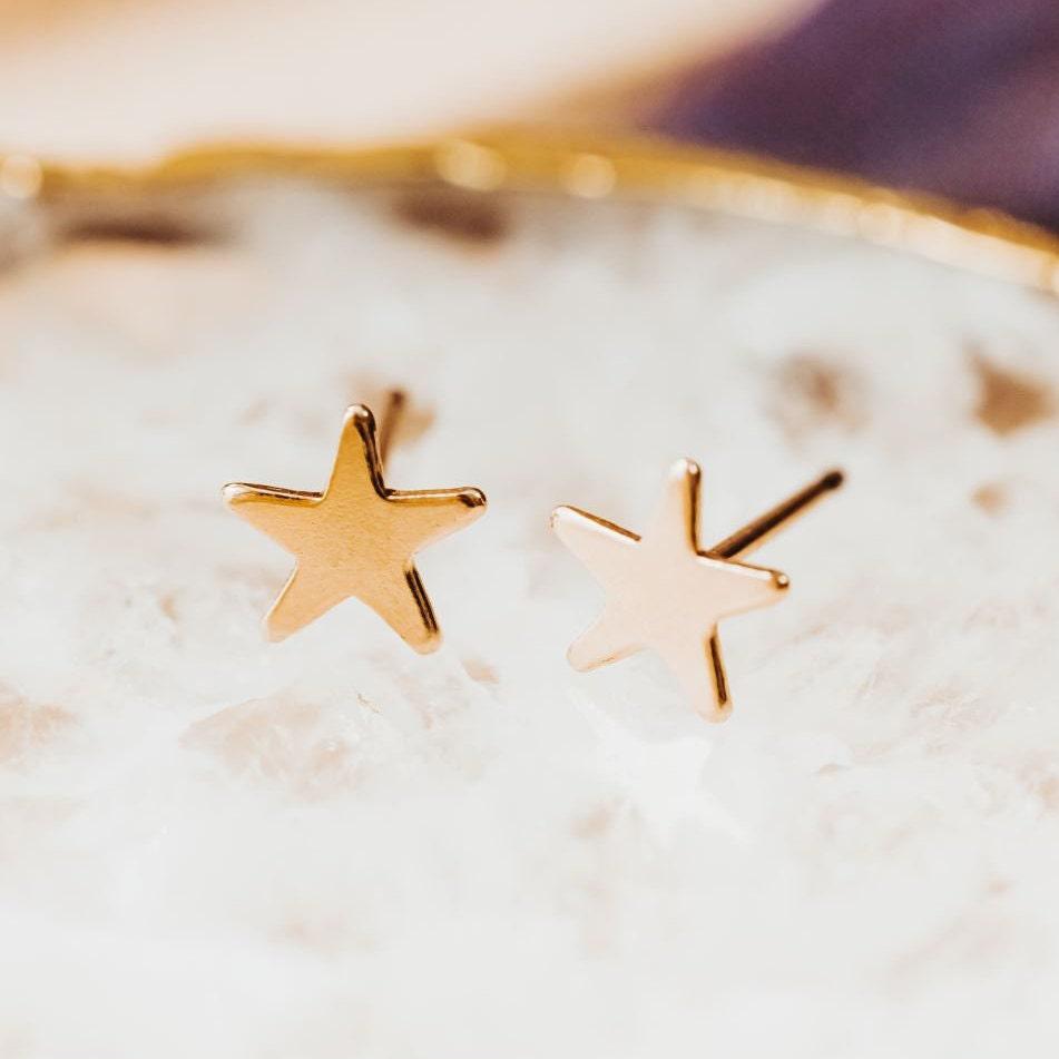 Gold Weather Earrings Salt and Sparkle