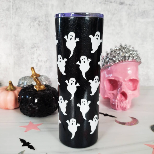 HALLOWEEN Witches Brew Black Glitter Tumbler Salt and Sparkle