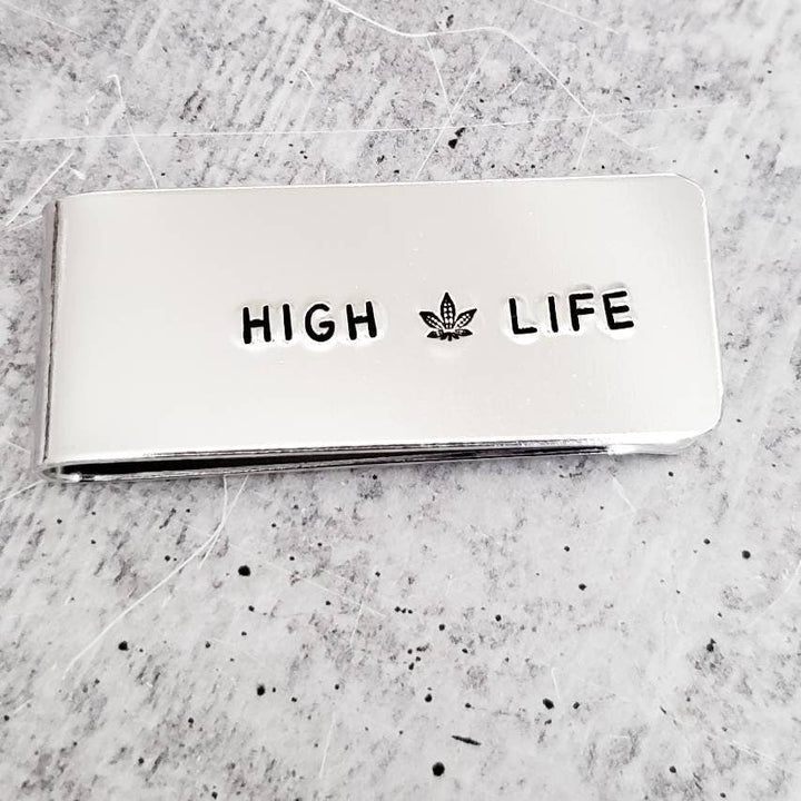 HIGH LIFE Weed Money Clip Salt and Sparkle