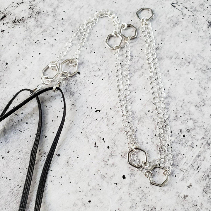 Hexagon Glasses Chain Salt and Sparkle