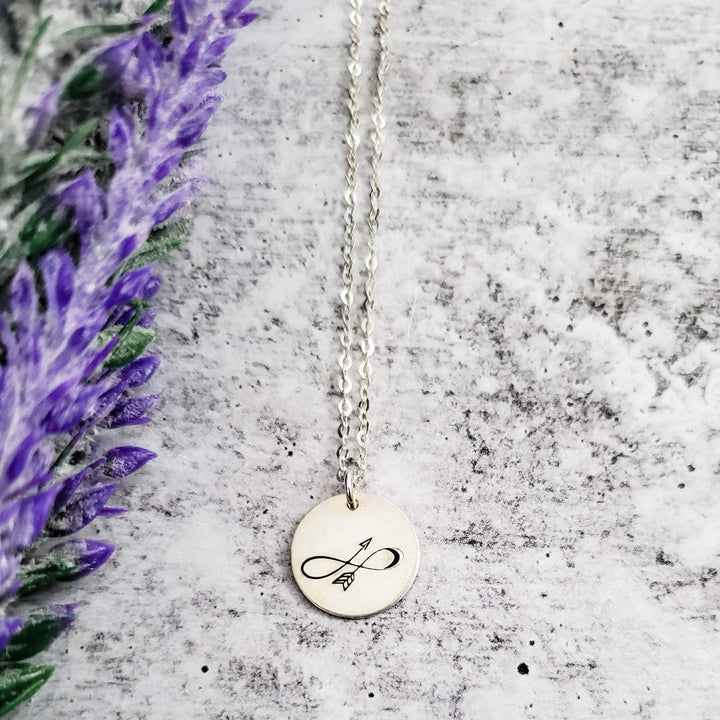 Infinity Arrow Forever Necklace Salt and Sparkle