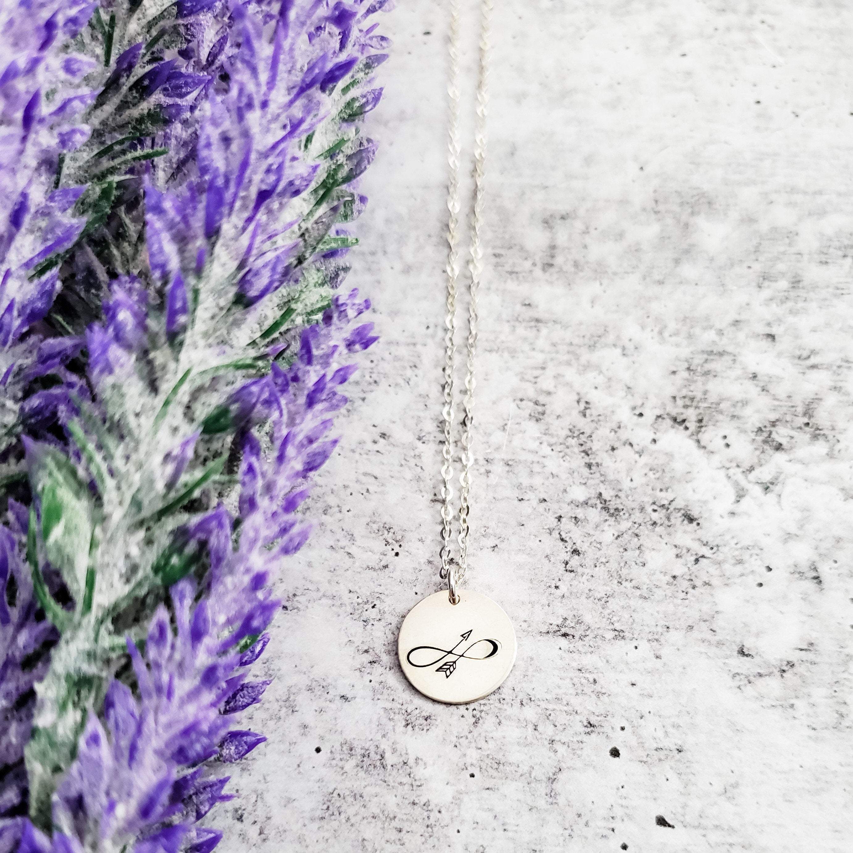Infinity Arrow Forever Necklace Salt and Sparkle