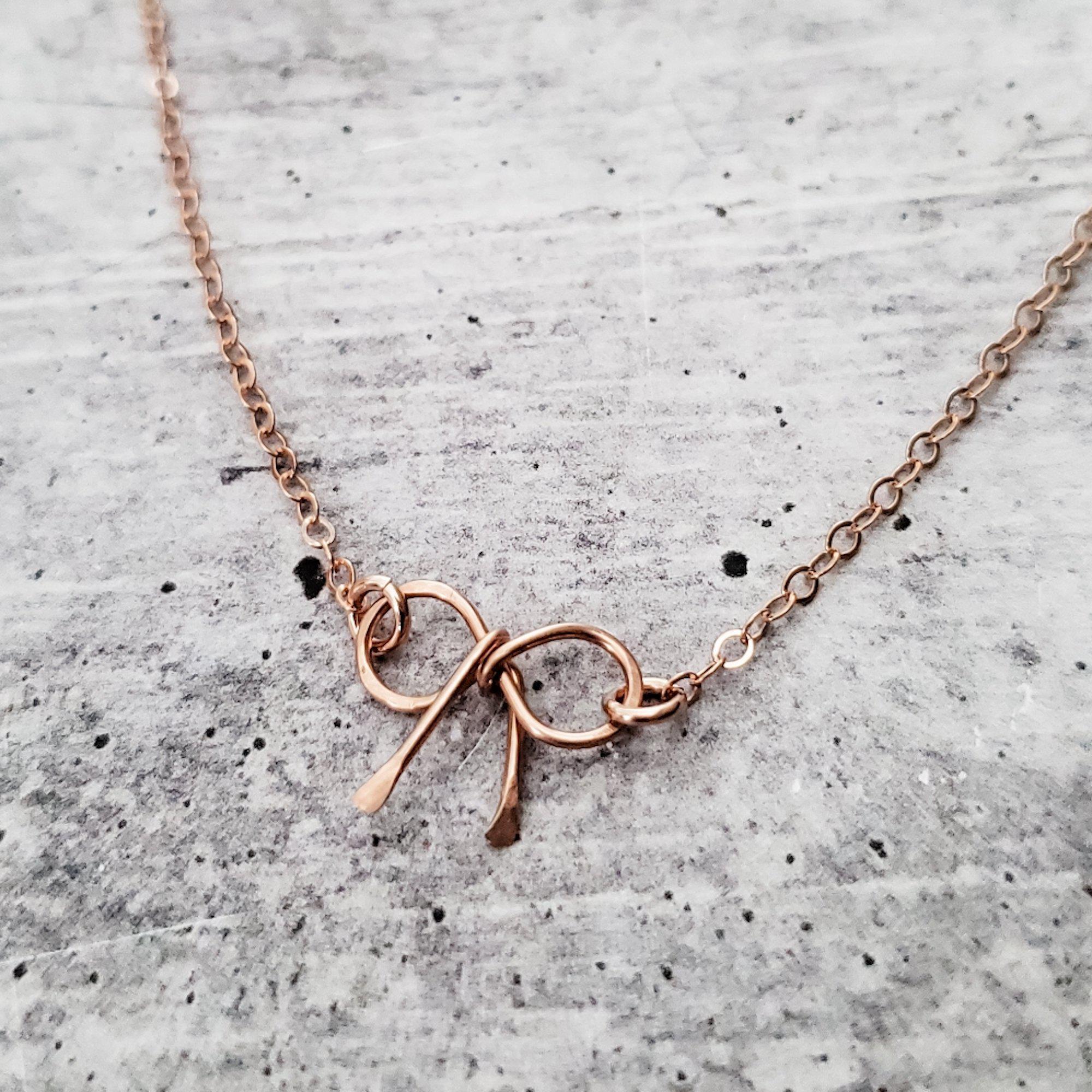 Infinity Knot Necklace for Bridesmaids Salt and Sparkle