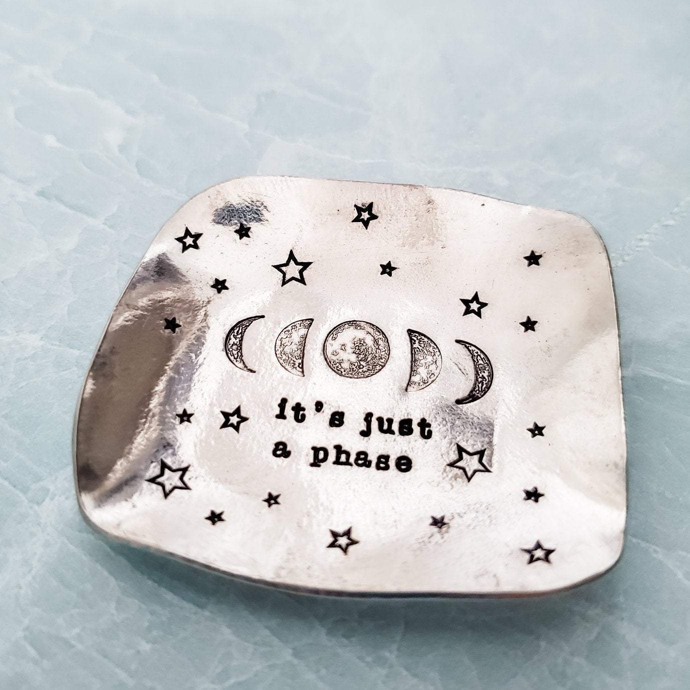 It's Just A Phase Moon Phases Trinket Dish Salt and Sparkle