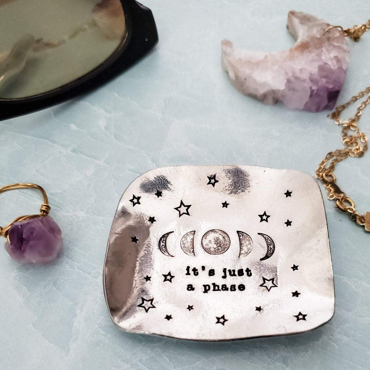 It's Just A Phase Moon Phases Trinket Dish Salt and Sparkle