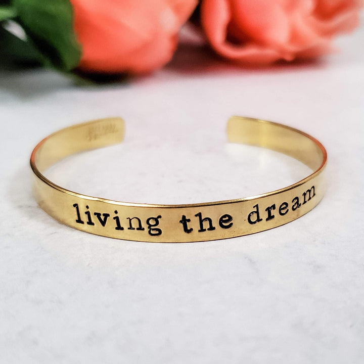 LIVING THE DREAM Stacking Cuff Bracelet Salt and Sparkle