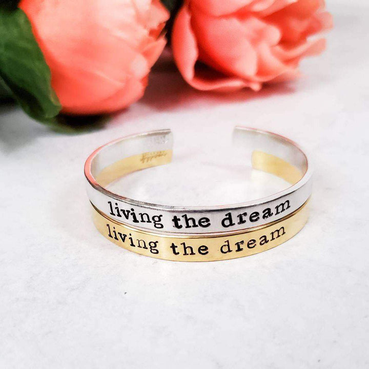 LIVING THE DREAM Stacking Cuff Bracelet Salt and Sparkle