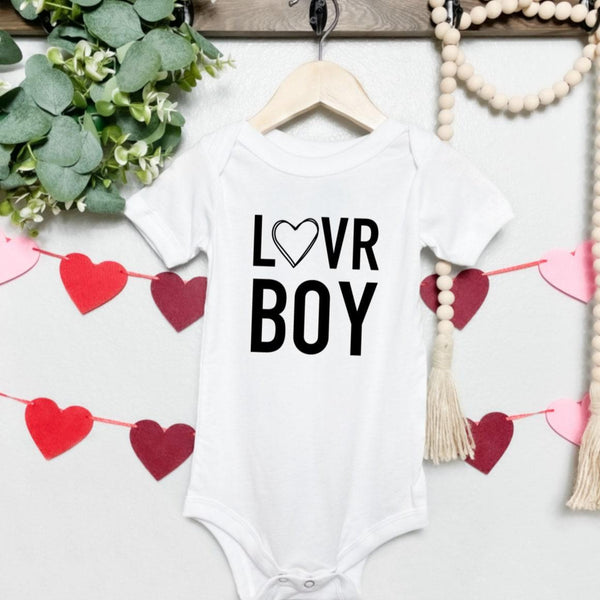 LOVER BOY Valentine's Day Bodysuit or Tee Shirt Salt and Sparkle