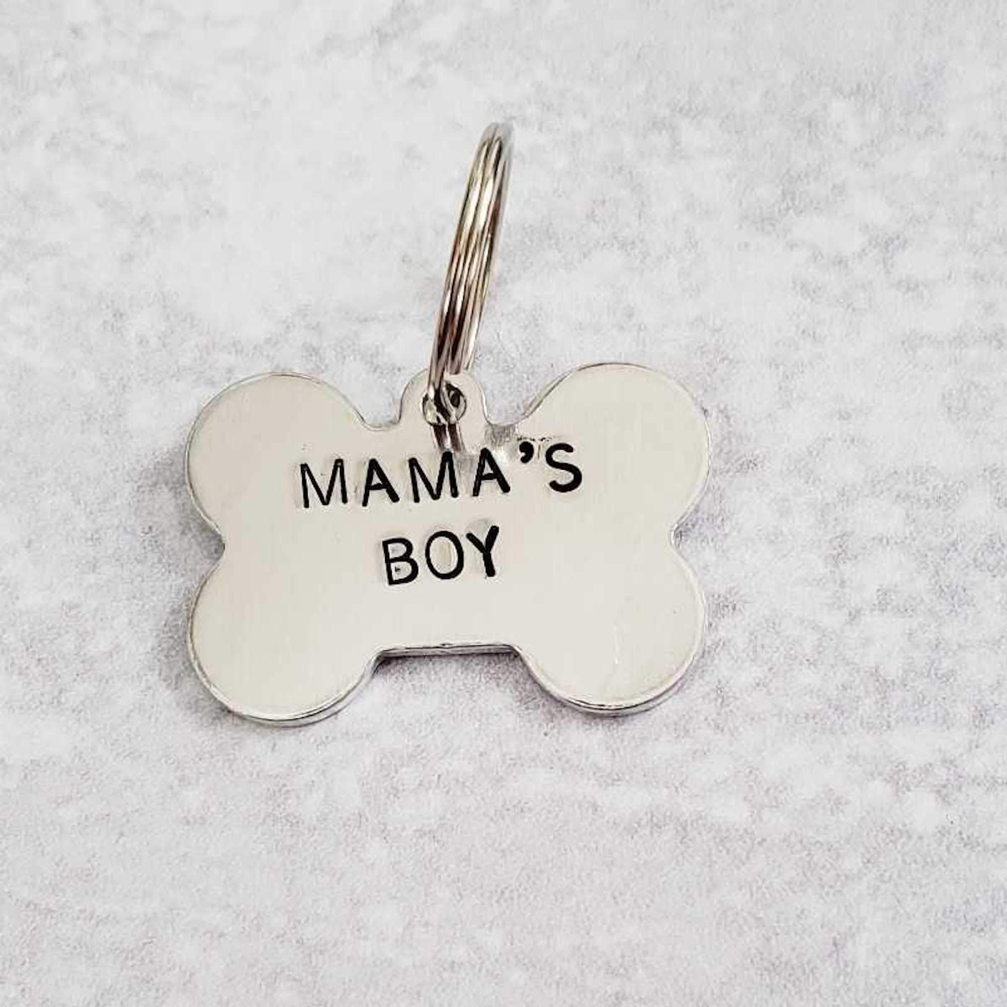 MAMA'S BOY / DADDY'S GIRL Bone-Shaped Pet Tag Salt and Sparkle