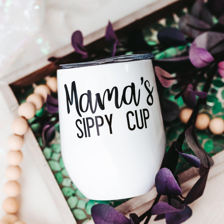 MAMA'S SIPPY CUP Sublimated Wine Tumbler Salt and Sparkle