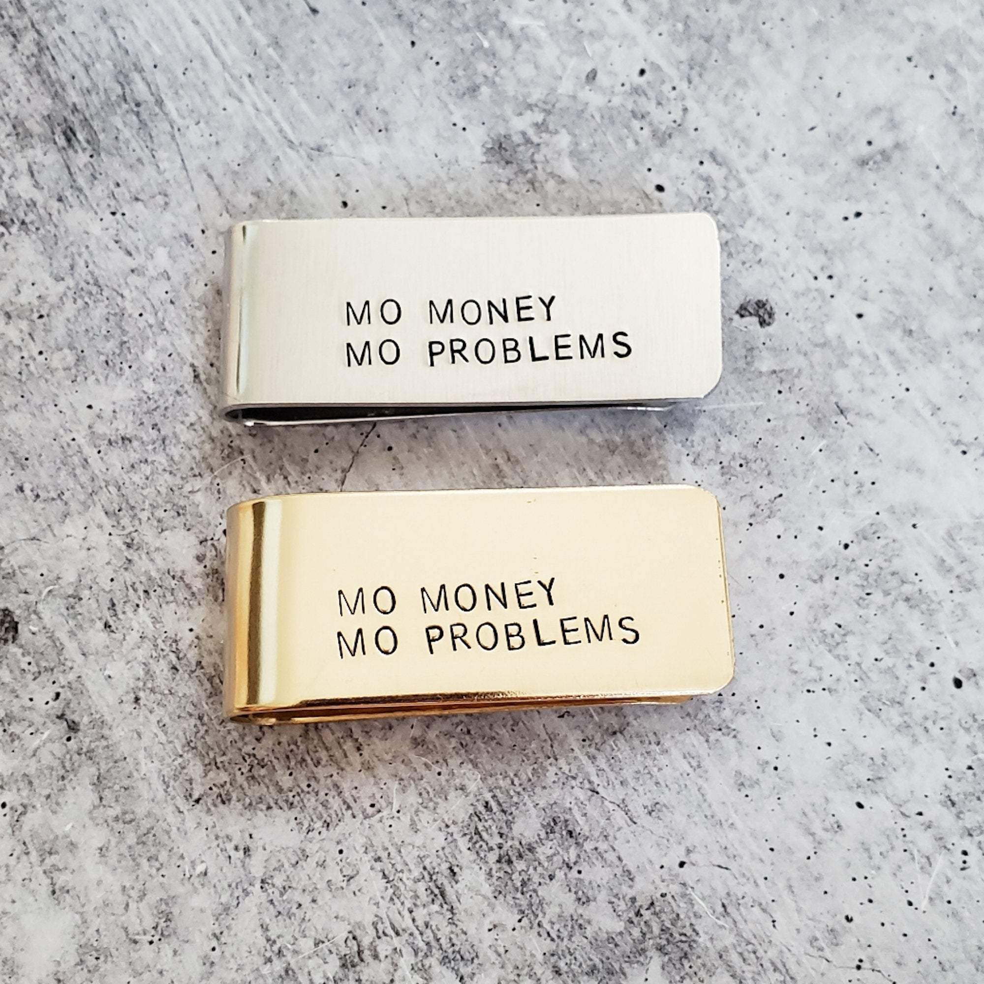 MO MONEY MO PROBLEMS Money Clip Salt and Sparkle