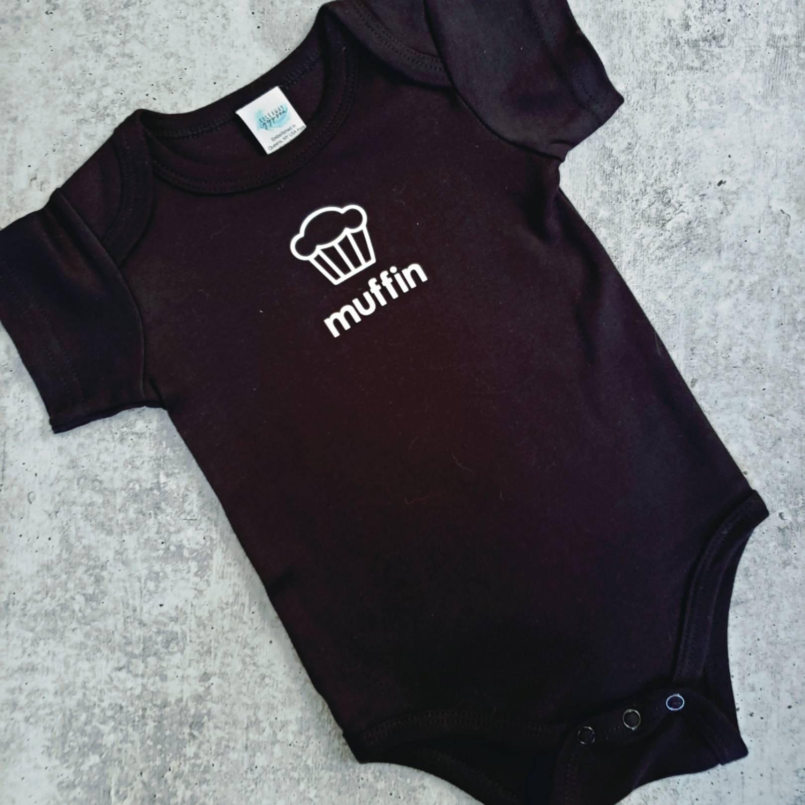 MUFFIN Short Sleeve Baby Bodysuit Salt and Sparkle