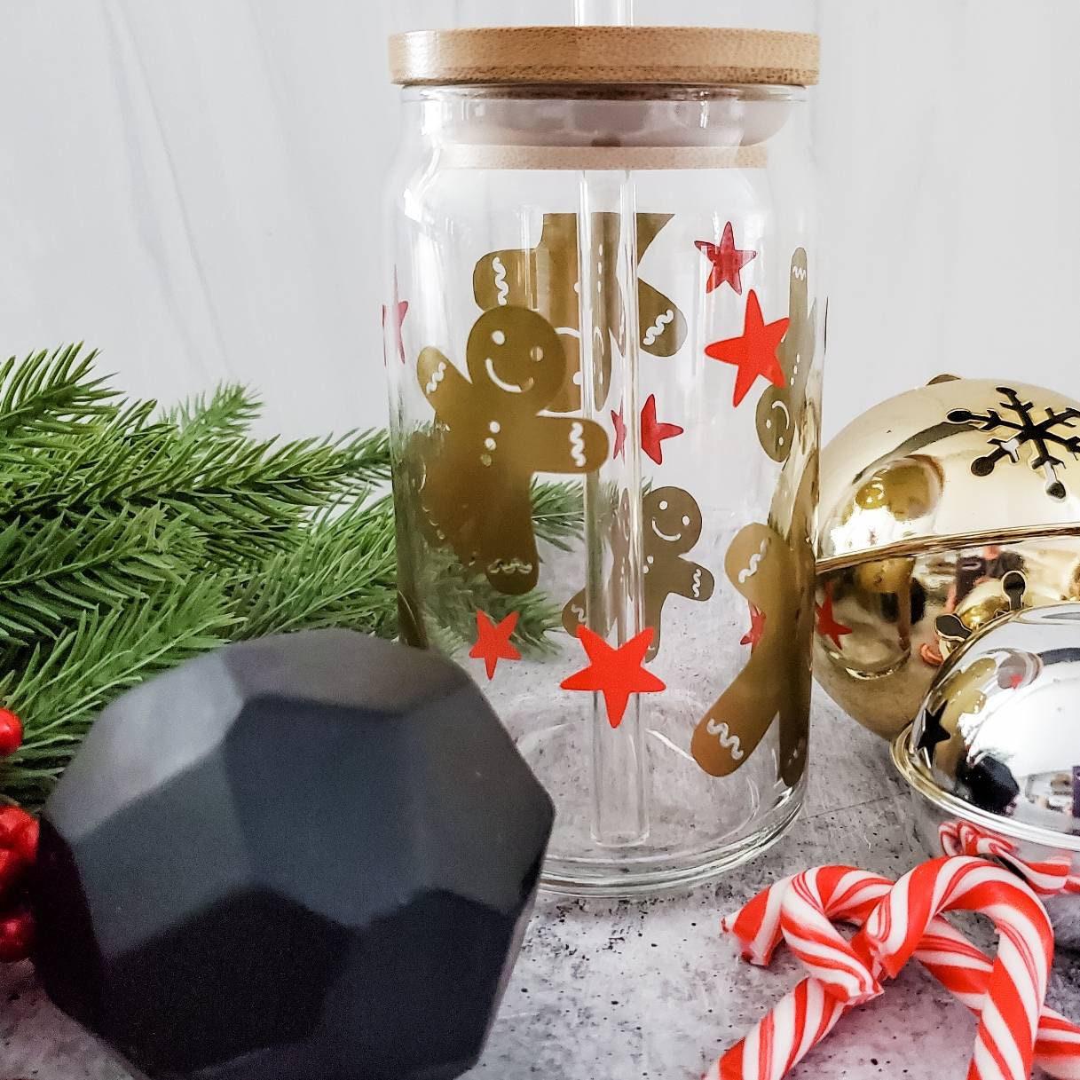 Mistlehoe Christmas Glass Cup Gift Box Salt and Sparkle