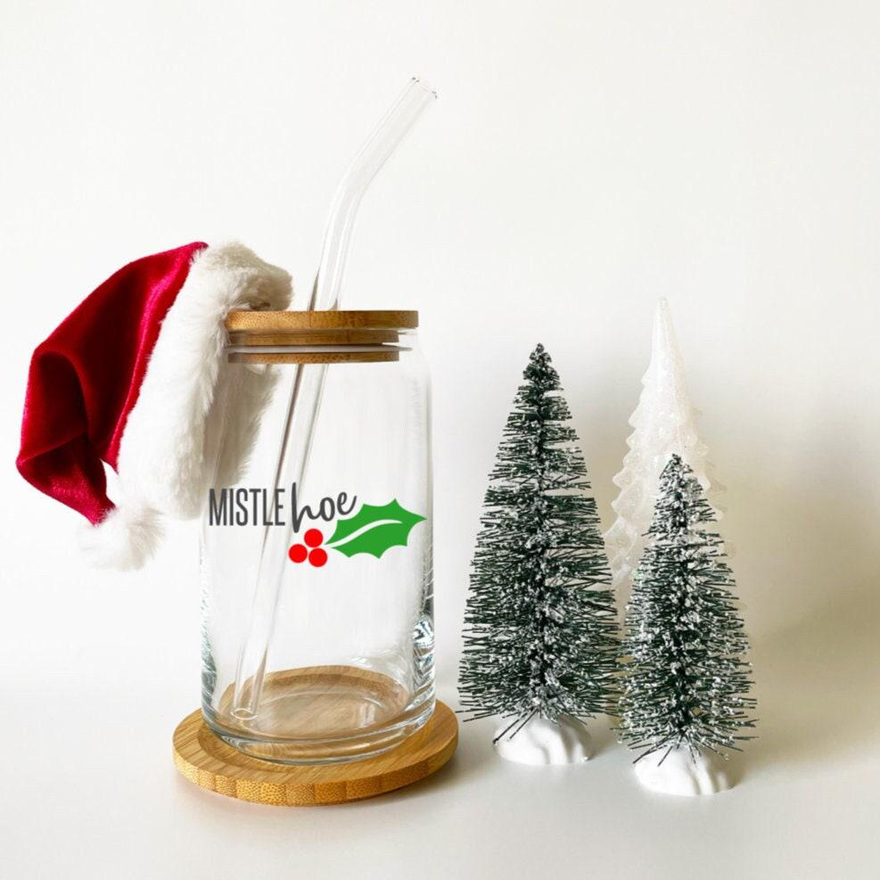 Mistlehoe Christmas Glass Cup Gift Box Salt and Sparkle