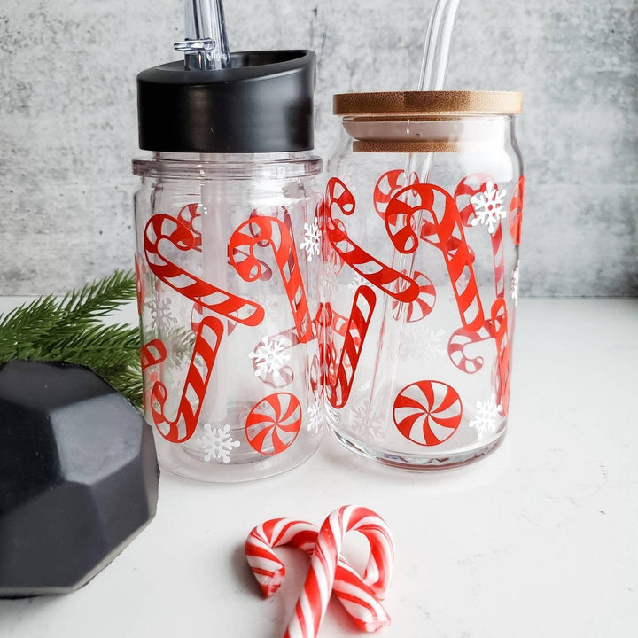 Mommy and Me Matching Candy Cane Christmas Cups Salt and Sparkle