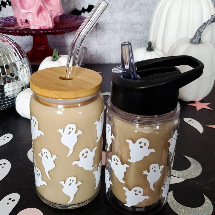 Mommy and Me Matching Halloween Ghost Cups Salt and Sparkle