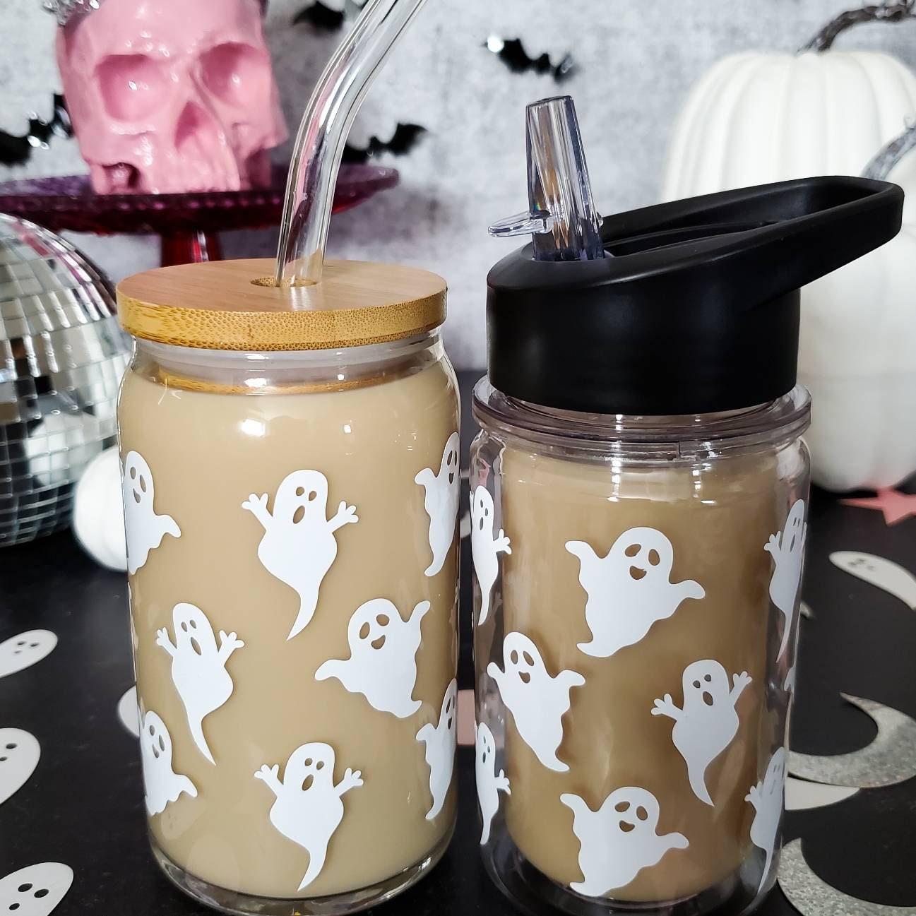 Mommy and Me Matching Halloween Ghost Cups Salt and Sparkle
