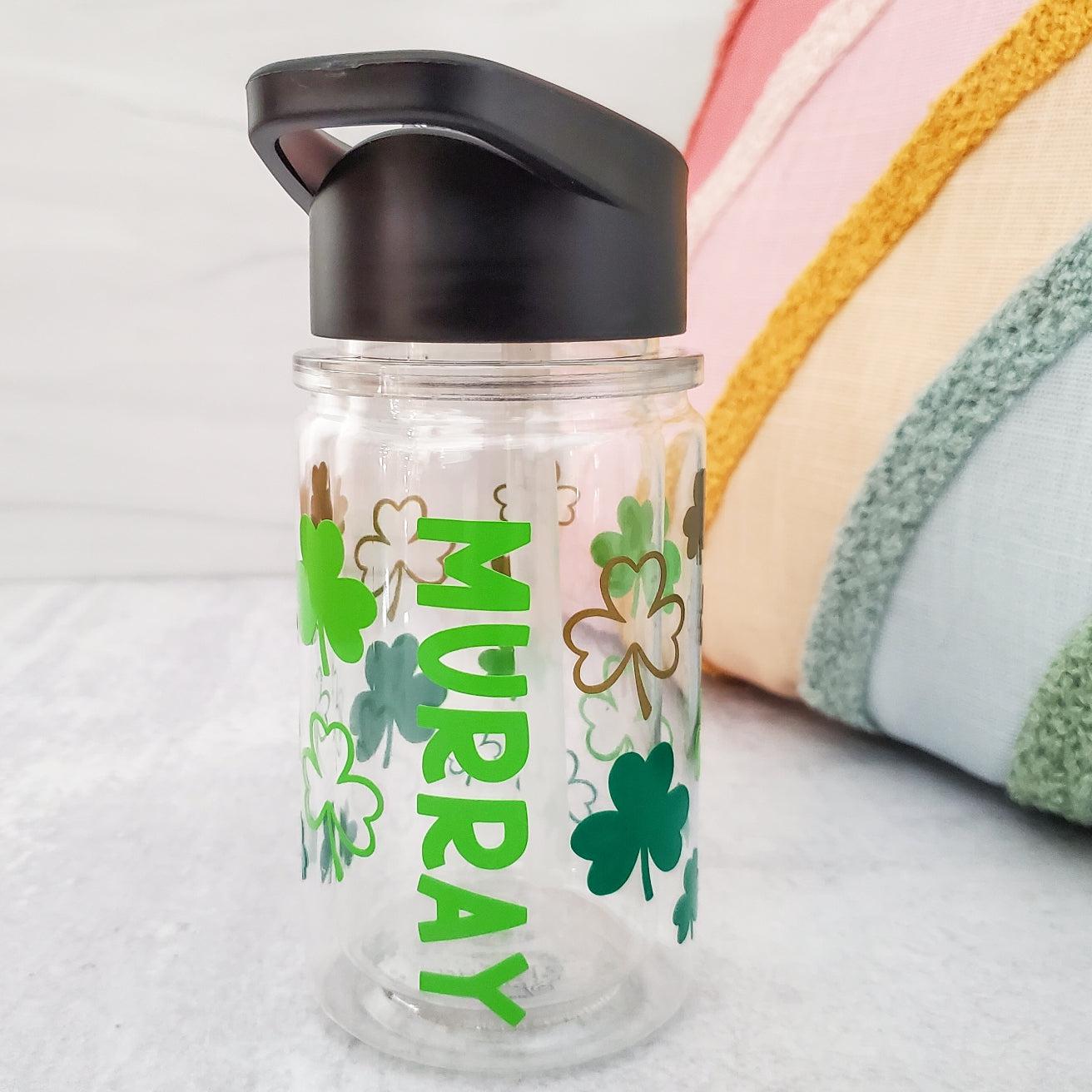 Mommy and Me Matching St. Patrick's Day Shamrock Drink Tumblers Salt and Sparkle