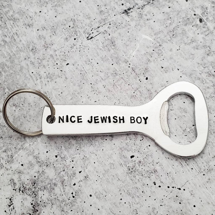 NICE JEWISH BOY Bottle Opener Salt and Sparkle