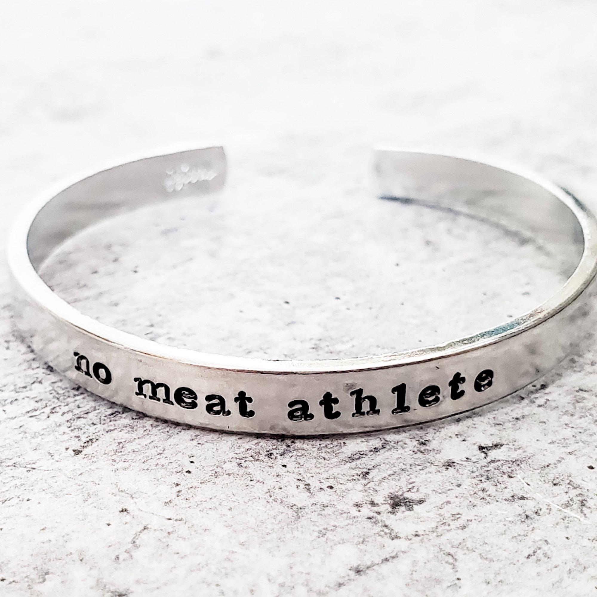 NO MEAT ATHLETE Stacking Cuff Bracelet Salt and Sparkle