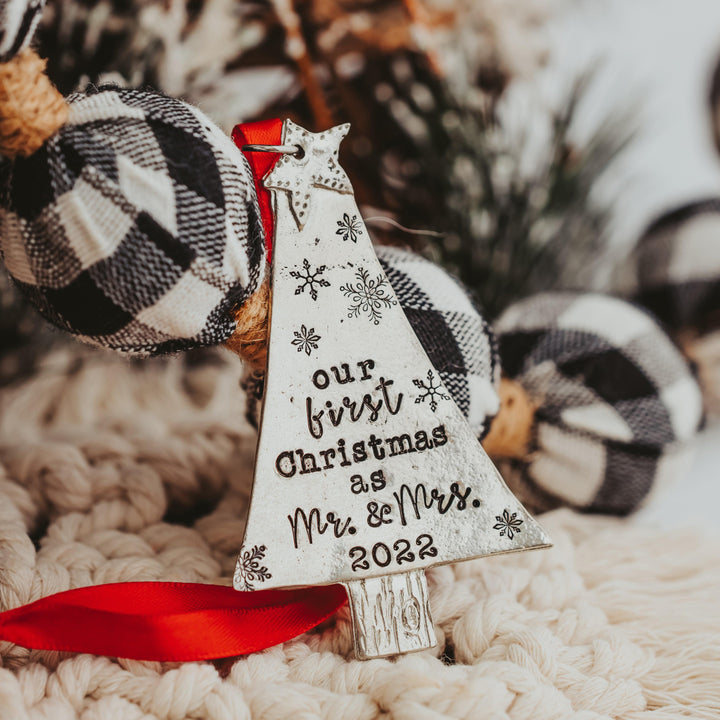 Our First Christmas as Mr. And Mrs. Ornament Salt and Sparkle