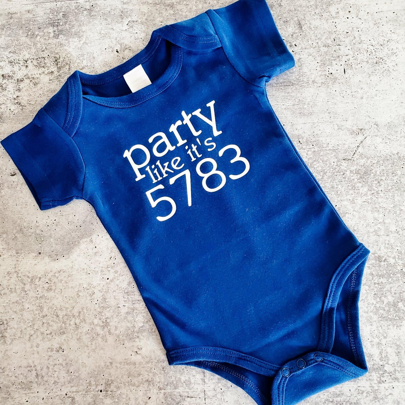 PARTY LIKE IT'S 5783 Baby Outfit and Toddler Tee Salt and Sparkle