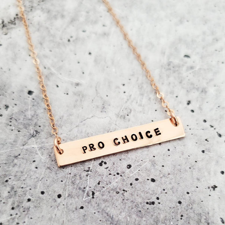 PRO CHOICE Bar Necklace Salt and Sparkle