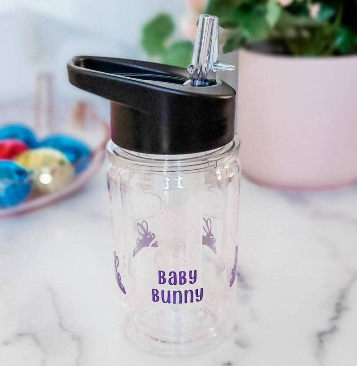 Personalized Bunny Sippy Cup Salt and Sparkle