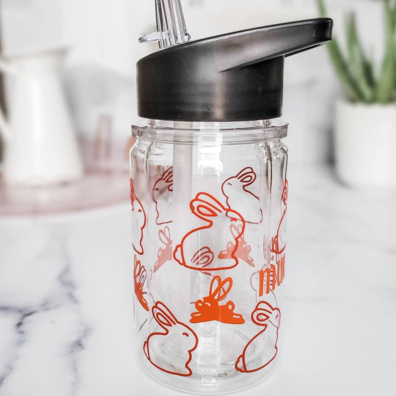 Personalized Bunny Sippy Cup Salt and Sparkle