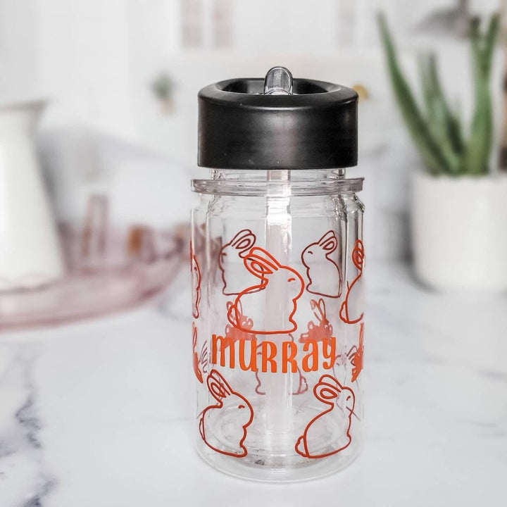 Personalized Bunny Sippy Cup Salt and Sparkle