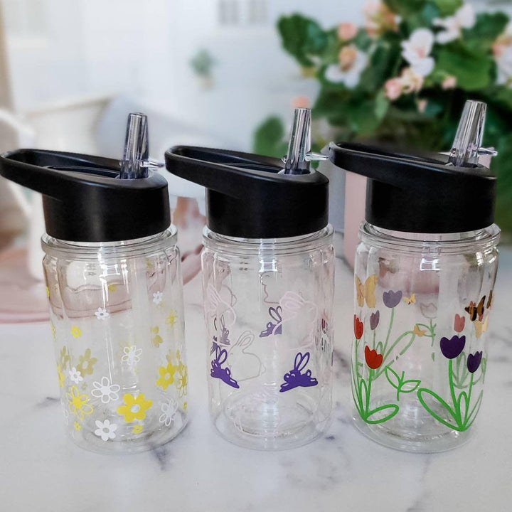 Personalized Bunny Sippy Cup Salt and Sparkle