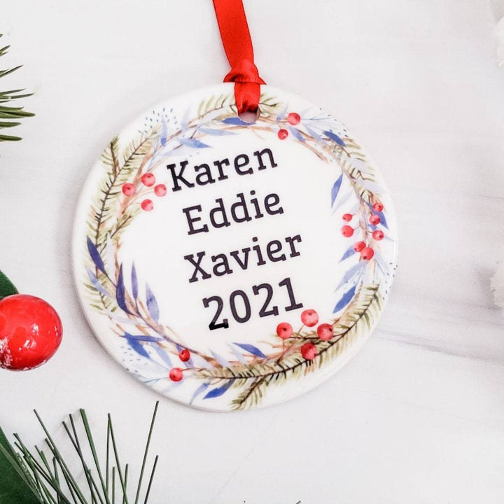 Personalized Name 2022 Christmas Ornament Salt and Sparkle