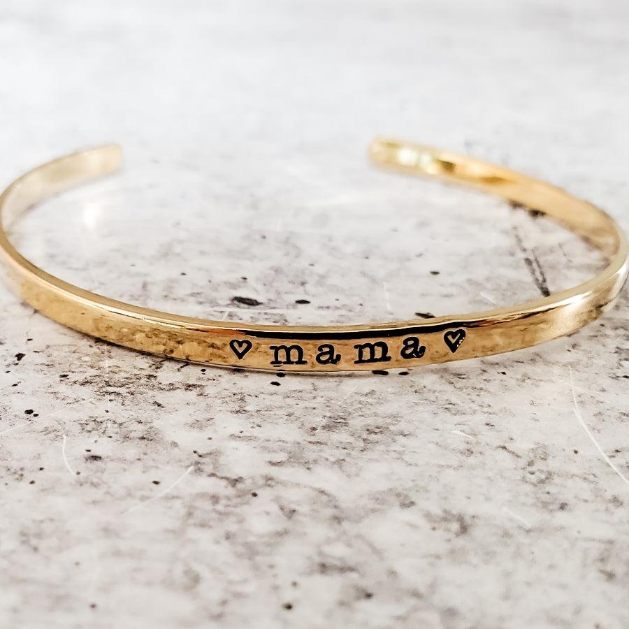 Personalized Name Bracelet for Mom Salt and Sparkle